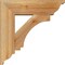 Ekena Millwork Imperial Traditional Rough Sawn Bracket w/ Offset Brace, Western Red Cedar, 6"W x 18"D x 18"H BKT0604X18X18IMP01RWR - alternate 4